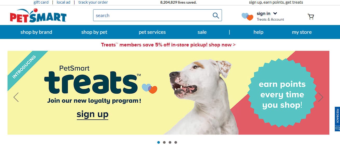 Nom de domaine différent de PetSmart