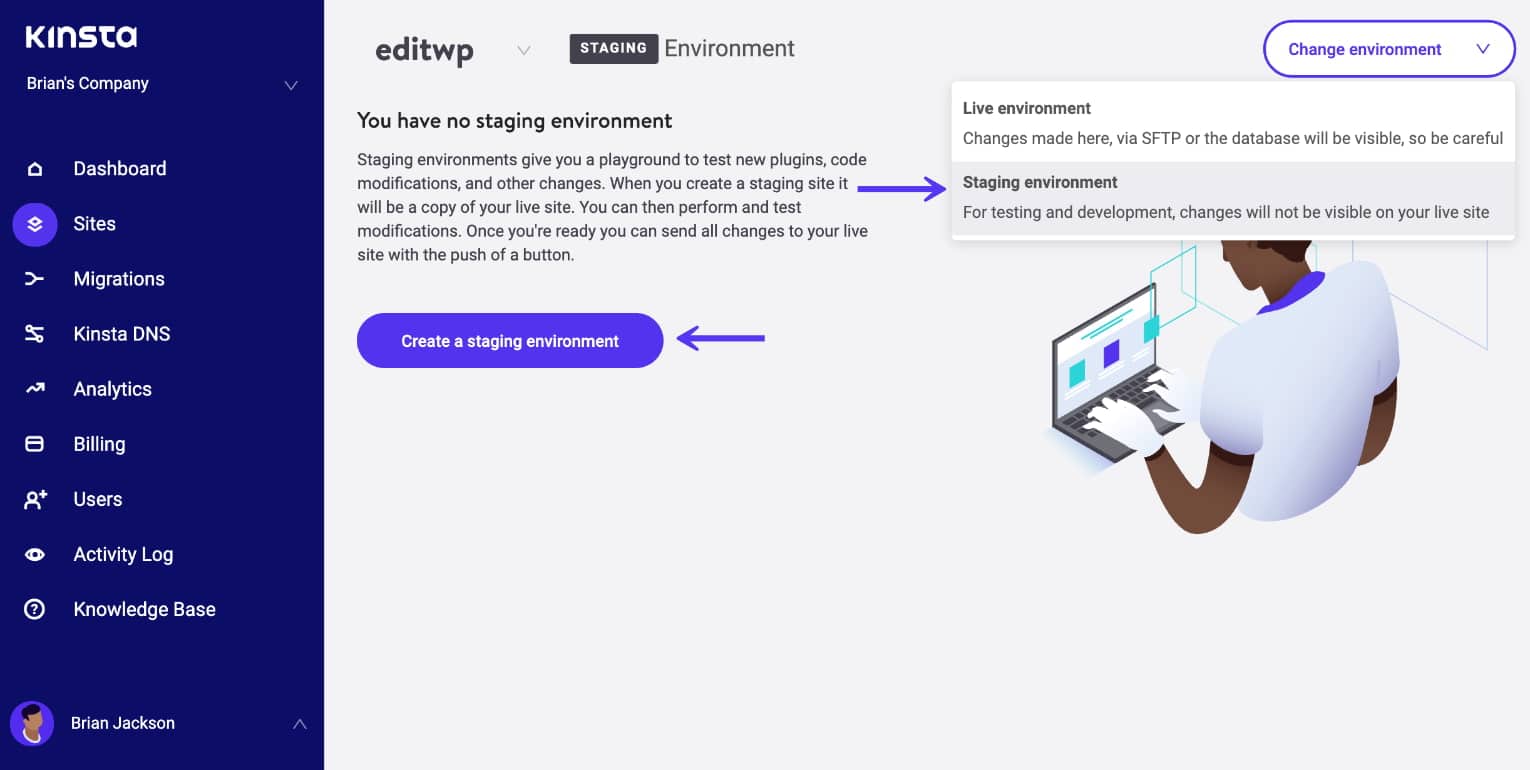 Skapa en staging-webbplats för WordPress