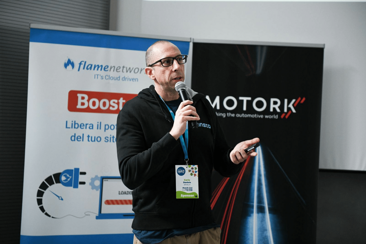 WordCamp Italyに登壇するKinstaのビジネス開発マネージャーCarlo Daniel
