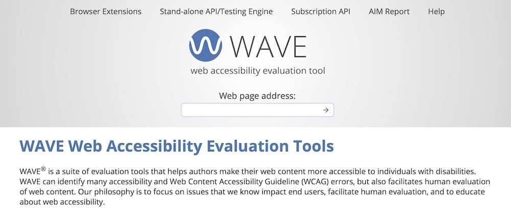 WAVE es útil para evaluar la accesibilidad de tu sitio web