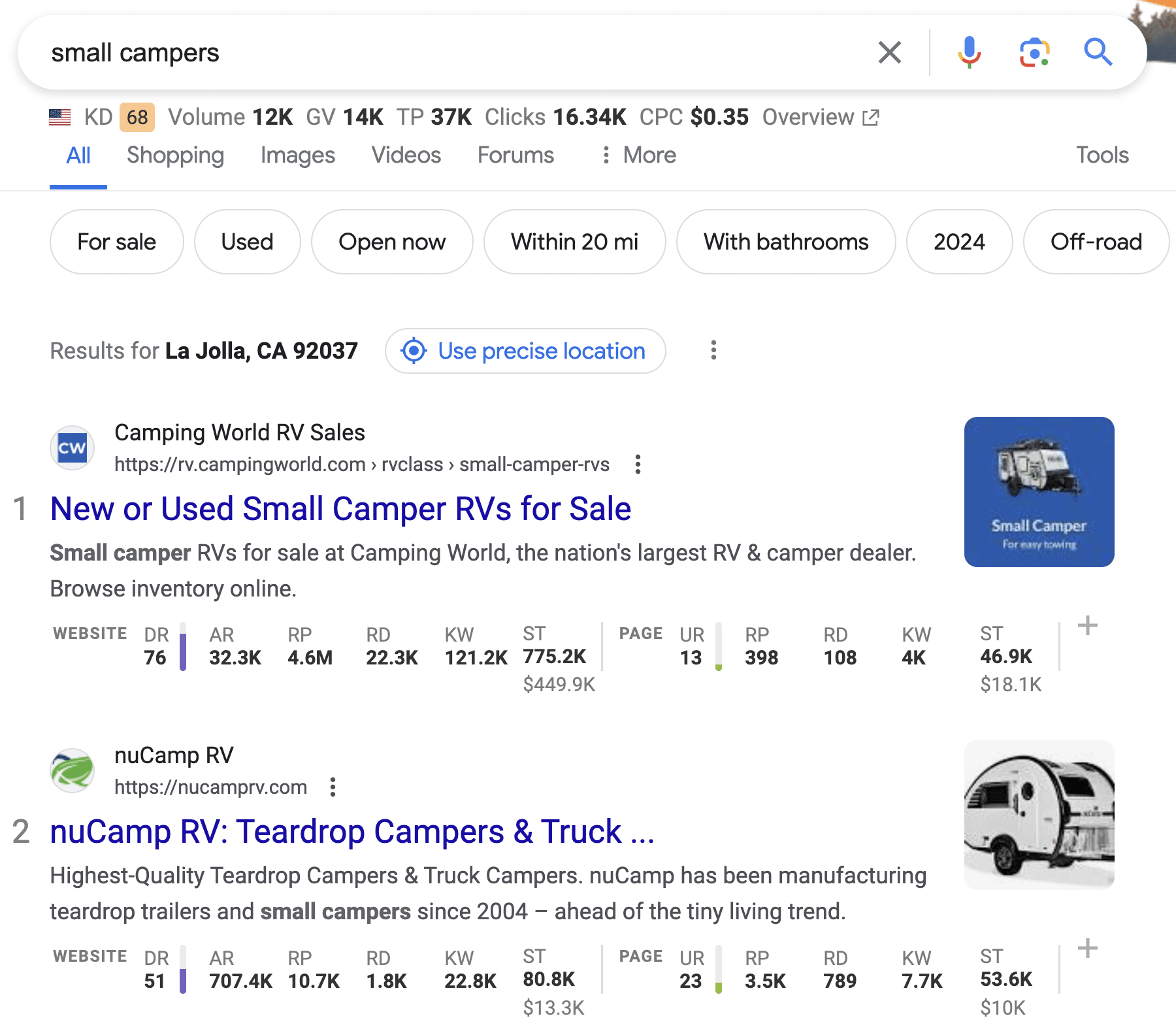 Search intent su Google