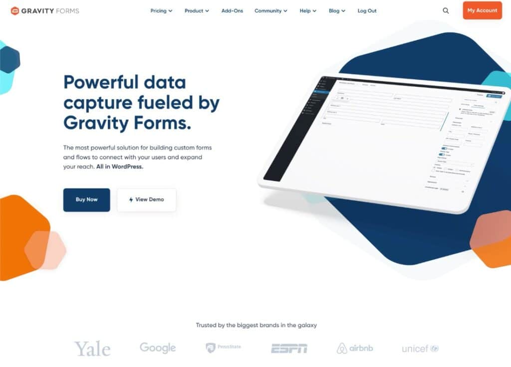 Gravity Forms Plugin Startseite